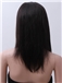 Black 2015 New Medium Straight 100% Indian Remy Full Lace Hair Wigs for Black Women