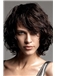 2015 New Black Short Wavy Indian Remy Hair Wigs
