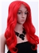 Lace Front 2015 New Long Wavy Red Remy Wigs
