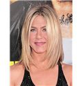 Lace Front 2015 New Short Blonde Indian Remy Hair Straight Wigs