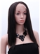 Fabulous Medium Straight Brown Full Lace 100% Indian Remy Hair Party Wigs for Black Women