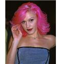 Concise Short Wavy Red High Heated Fiber Party Wigs