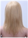 Amazing Medium Straight Blonde Real Hair Capless Wigs
