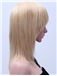 Amazing Medium Straight Blonde Real Hair Capless Wigs