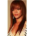 Soft Medium Straight Blonde Real Human African American Wigs