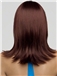 Wholesale Capless Medium Wavy Brown Human Hair Wigs
