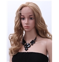 Super Smooth Best Lace Front Long Wavy Blonde Real Human Hair Wigs