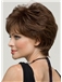 Dynamic Feeling from Capless Short Wavy Brown Indian Remy Hair Wigs