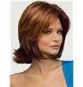 2015 Cool Cheap Full Lace Short Wavy Brown Remy Hair Wigs