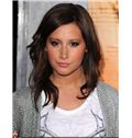 New Style Full Lace Medium Wavy Sepia Remy Hair Wigs