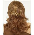 Blonde Medium Wavy Human Hair Lace Front Wigs 14 Inch (35.56 cm)
