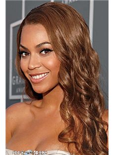 Brown Long Wavy Lace Front Beyonce Knowles' Wigs with 20 Inch (50.8 cm)