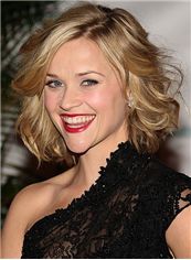 Fancy Short Blonde Full Lace Celebrity Hairstyle 100% Human Hair