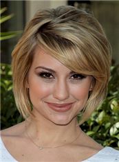 Whole Capless Brown Female Celebrity Hairstyle 100% Human Hair
