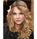 Lovely Medium Blonde Full Lace Celebrity Hairstyle