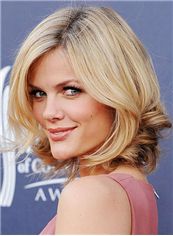 Cheap Asian Short Blonde Full Lace Celebrity Hairstyle