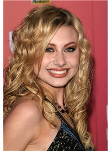 Super Smooth Medium Blonde Lace Front Celebrity Hairstyle