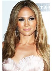 Lovely Long Brown Lace Front Celebrity Hairstyle