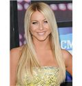 Cute Long Full Lace Blonde Celebrity Hairstyle 100% Human Hair