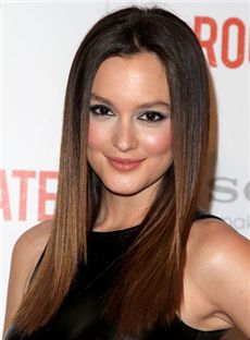 Stunning Medium Sepia Lace Front Celebrity Hairstyle Human Hair