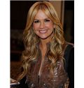 New Impressive Long Brown Full Lace Celebrity Hairstyle 100% Human Hair