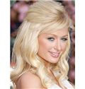 Simple Medium Blonde Female Celebrity Hairstyle