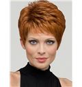 Custom Full Lace Red 100% Indian Remy Hair Wigs for Women