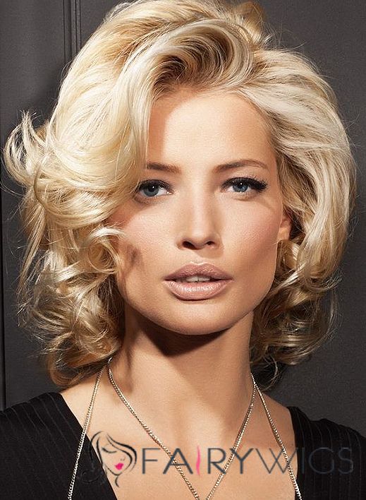 Personalized Blonde Lace Front Virgin Brazilian Hair Wigs for Women