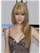 2015 New Long Straight Blonde Real Human Hair Wigs