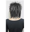 Ancient Capless Short Synthetic Hair Black Straight Cheap Costume Wigs