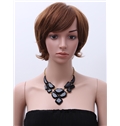 New Style Short Wavy Brown African American Wigs for Women