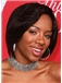 Lovely Short Wavy Sepia African American Lace Front Wigs for Women