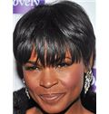 Hot Short Straight Black African American Wigs for Women