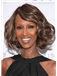 Wavy Short Brown African American Lace Front Wigs for Women