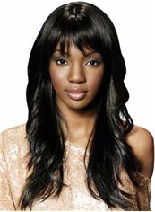 Attractive Long Wavy Black African American Wigs for Women