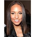 Gorgeous Medium Straight Sepia African American Full Lace Wigs for Women