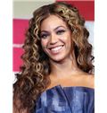 Special Cool Long Wavy Brown African American Lace Front Wigs for Women