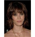 Lovely Short Wavy Brown Human Hair Wigs