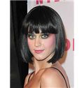 Cheap Short Straight Black Synthetic Hair Wigs
