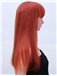 Cheap Capless Long Straight Red Remy Hair Wig