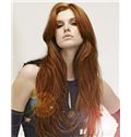 Sketchy Lace Front Long Wavy Brown Remy Hair Wig