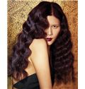 Lovely Full Lace Long Wavy Sepia Remy Hair Wig