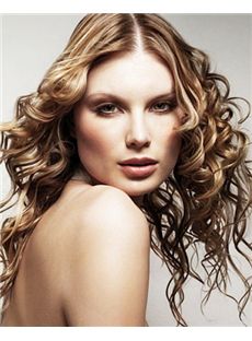 Mysterious Full Lace Long Wavy Blonde Remy Hair Wig