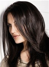 Sweet Full Lace Long Straight Black Remy Hair Wig
