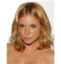 Cute Full Lace Short Wavy Blonde Remy Hair Wig
