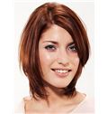 Dream Full Lace Short Straight Red Remy Hair Wig