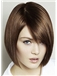 Straight Brown Gorgeous Full Lace Short Remy Hair Wig