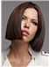 Fantastic Full Lace Short Straight Brown Remy Hair Wig