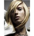 Cheap Full Lace Short Blonde Straight Indian Remy Hair Wig