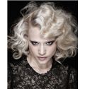 Wavy Blonde Full Lace Short Indian Remy Hair Wig